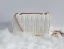  White Honey Bee Messenger Bag