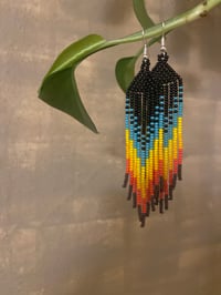 Image 1 of Sunrise beaded earrings