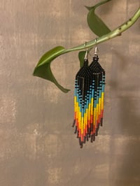 Image 2 of Sunrise beaded earrings