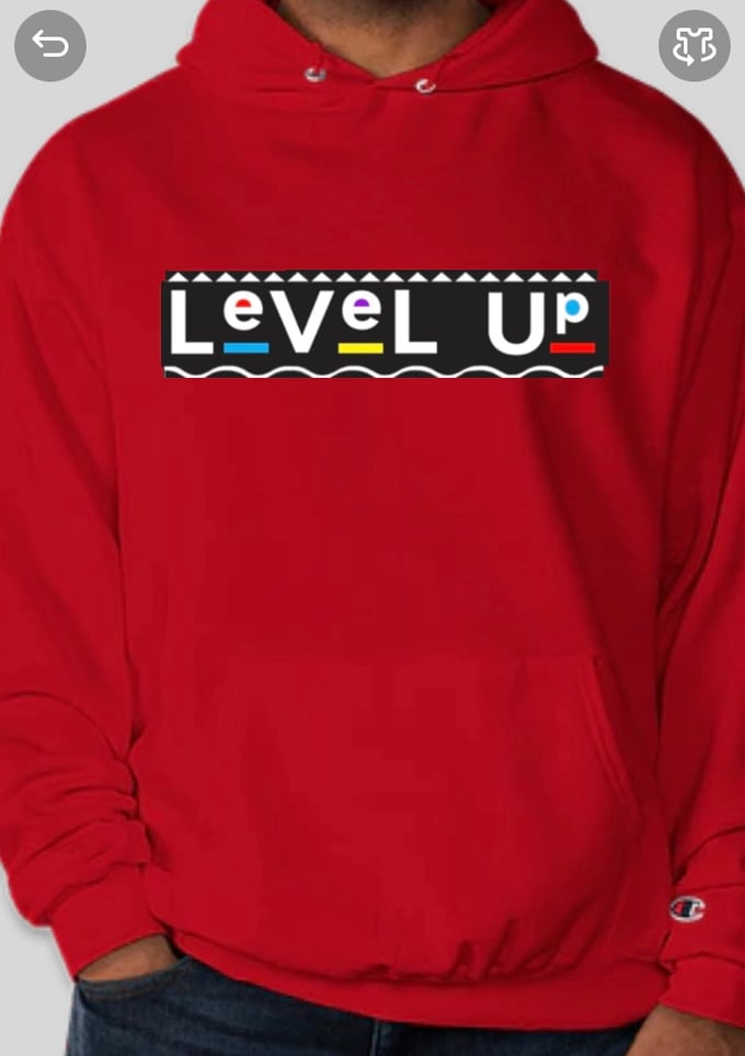 Image of Level Up Champion Hoodie - Red
