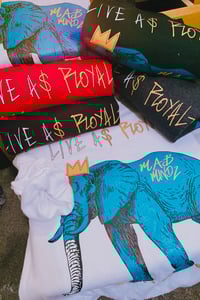 Image 2 of LIVE A$ ROYALTY - BLUE ELEPHANT Crew Neck Sweater 