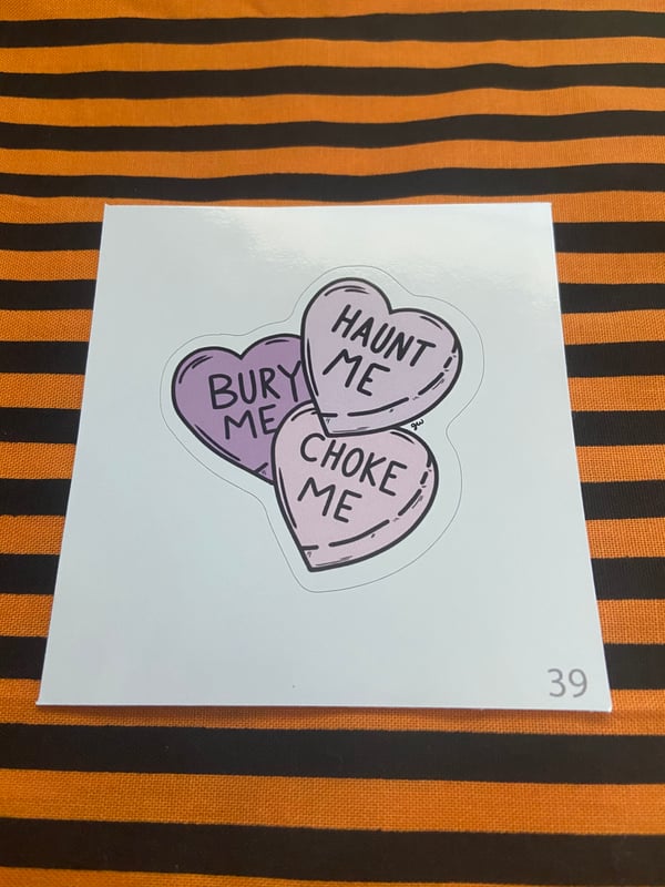 Image of Spooky Hearts Sticker