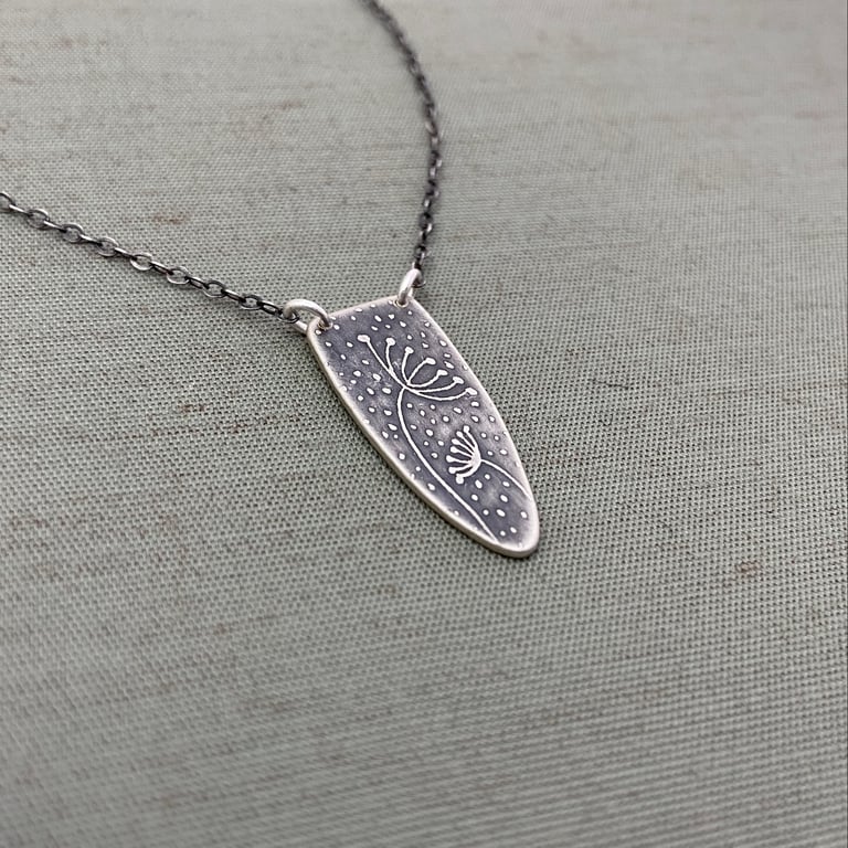 Sterling Silver Sheltering Blossoms Necklace