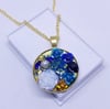 'feeling blue' mounted pendant chain | gold