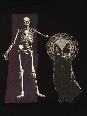 Skeleton/Cat tee