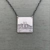 Sterling Silver Purdue Engineering Fountain Necklace