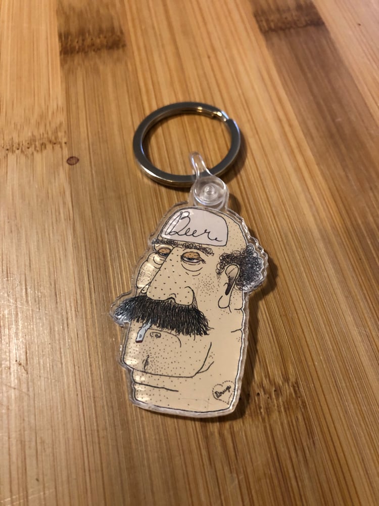 Image of Beer Head Keychain 