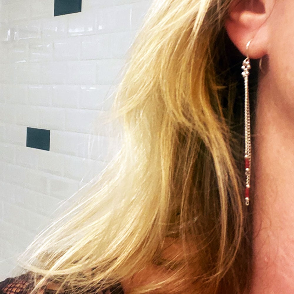Image of Boucles d'oreilles pendantes - 13 Couleurs -"Mé"