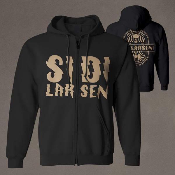 Image of Sweat zip noir Sidilarsen femme et homme