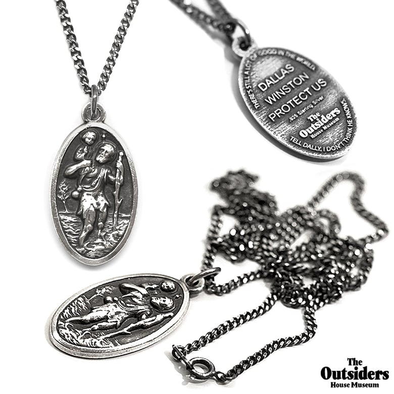 Image of The Outsiders Dallas Winston St. Christopher Pendant