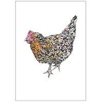 Hen screenprint