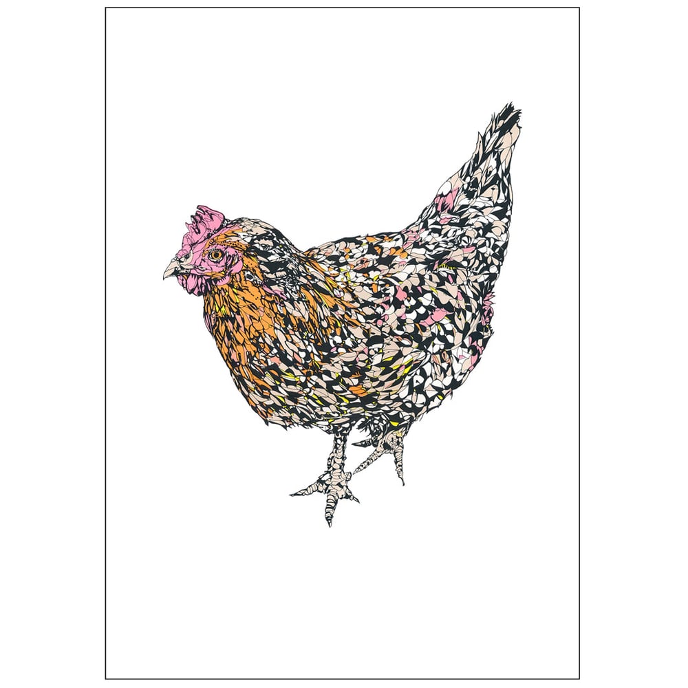 Image of Hen screenprint