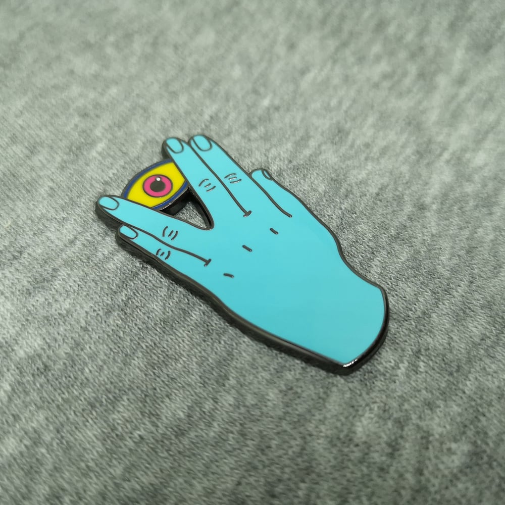 Image of Pin's Kudoeil bleu et jaune