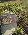 Distressed camo/Gold  Dad hat 