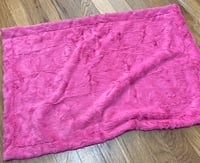 Image 3 of Rainbows in Pink -Baby Blanket for Car Seat