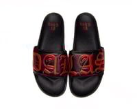 Image 1 of DALLAS BLK/RED SLIDES (PREORDER) 