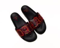 Image 2 of DALLAS BLK/RED SLIDES (PREORDER) 