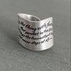 Sterling Emily Dickinson Ring