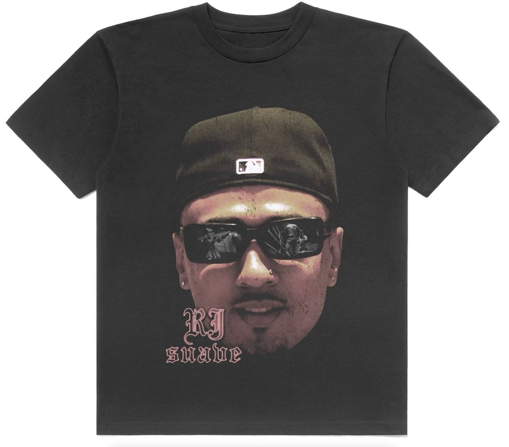 Image of Vintage "Suave" Big Face Rap Tee (Black)