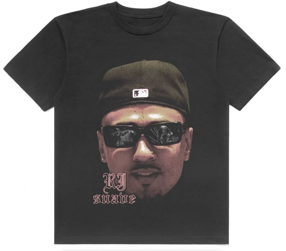 Image of Vintage "Suave" Big Face Rap Tee (Black)