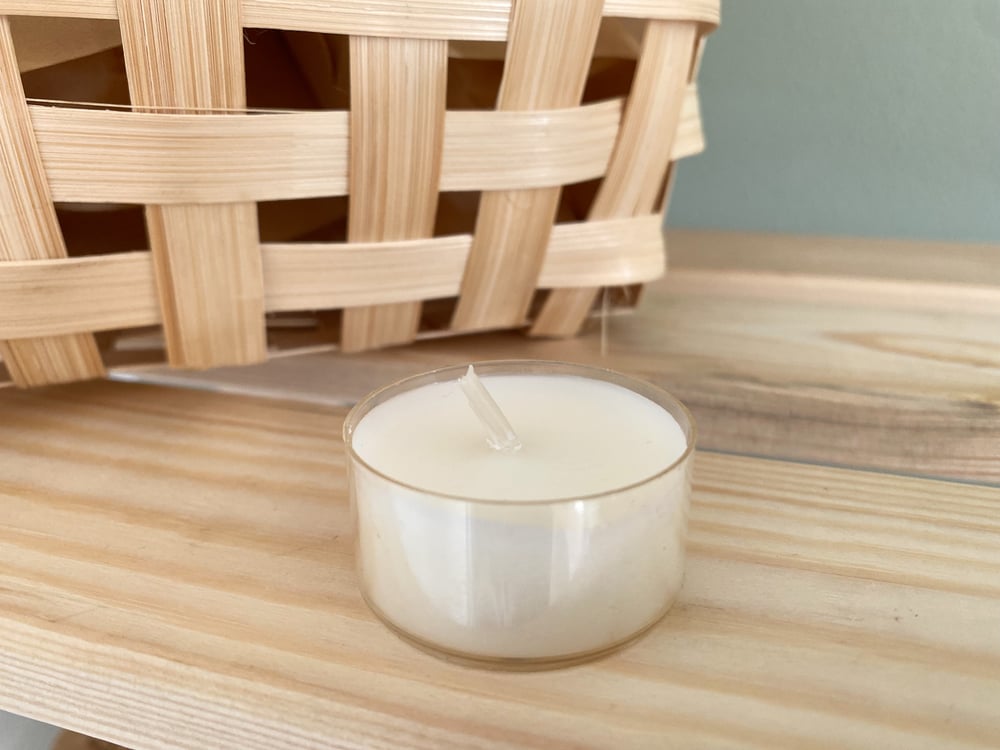 Image of Unscented Soy Wax Tea Lights (6pcs)