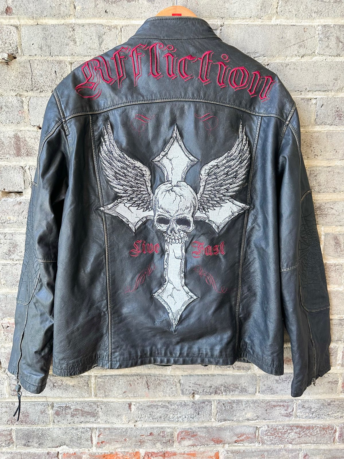 Standout Vintage — Rare AFFLICTION Limited Edition Leather Jacket