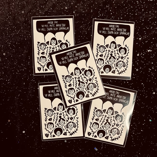 Klistermärke - Supa och spränga