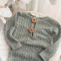 Image 2 of Boys bodysuit Shawn-1 | size 9-12 months | sage | sitter