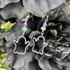Silver Ghostie Earrings