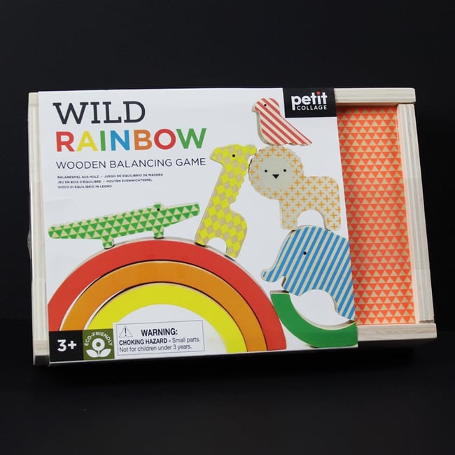 Petit Collage Wild Rainbow Wooden Balancing Game | London Mummy ...