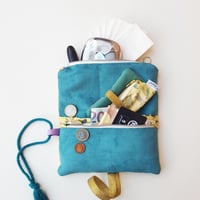 Image 5 of MAXI CARTERA OLEA vainilla y celeste