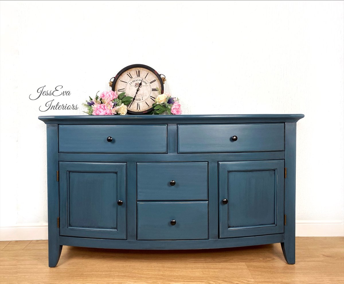 Blue Painted SIDEBOARD / BUFFET / TV UNIT.