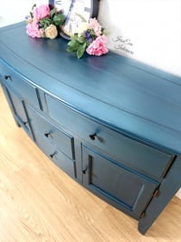 Image 2 of Blue Painted SIDEBOARD / BUFFET / TV UNIT.