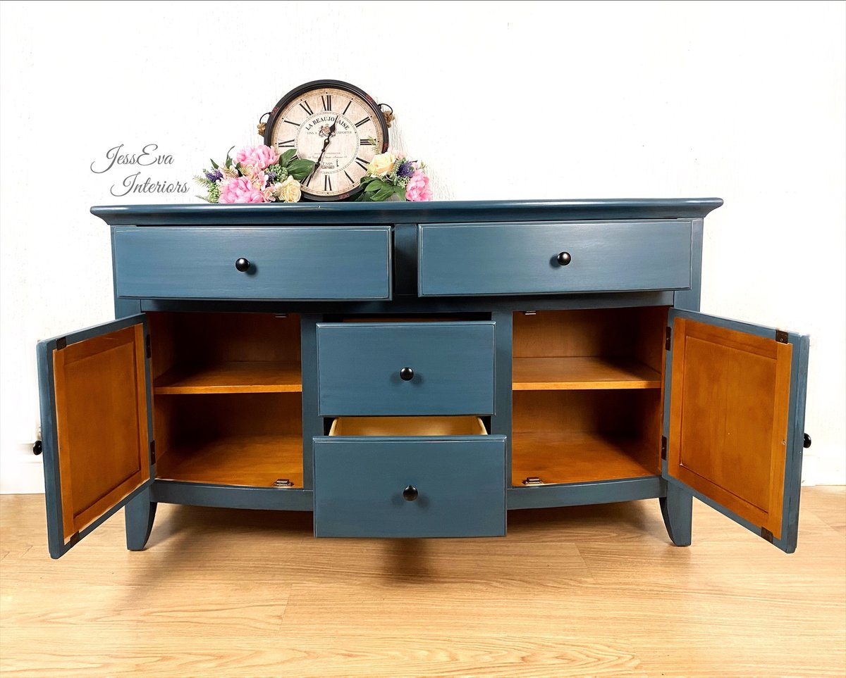 Blue Painted SIDEBOARD / BUFFET / TV UNIT.