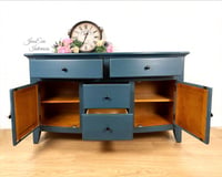 Image 3 of Blue Painted SIDEBOARD / BUFFET / TV UNIT.