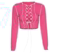 Image 2 of "Flirty Bunny”  Crop Top