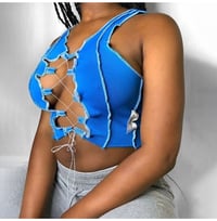 Image 1 of "Sky Bunny" Crop Top 