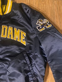 Image 3 of Notre Dame Vintage Satin Bomber (L)