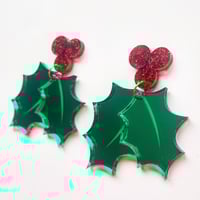 Christmas Holly Earrings