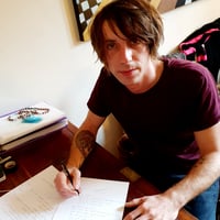 Image 5 of Handwritten TRAMPOLENE lyric sheet