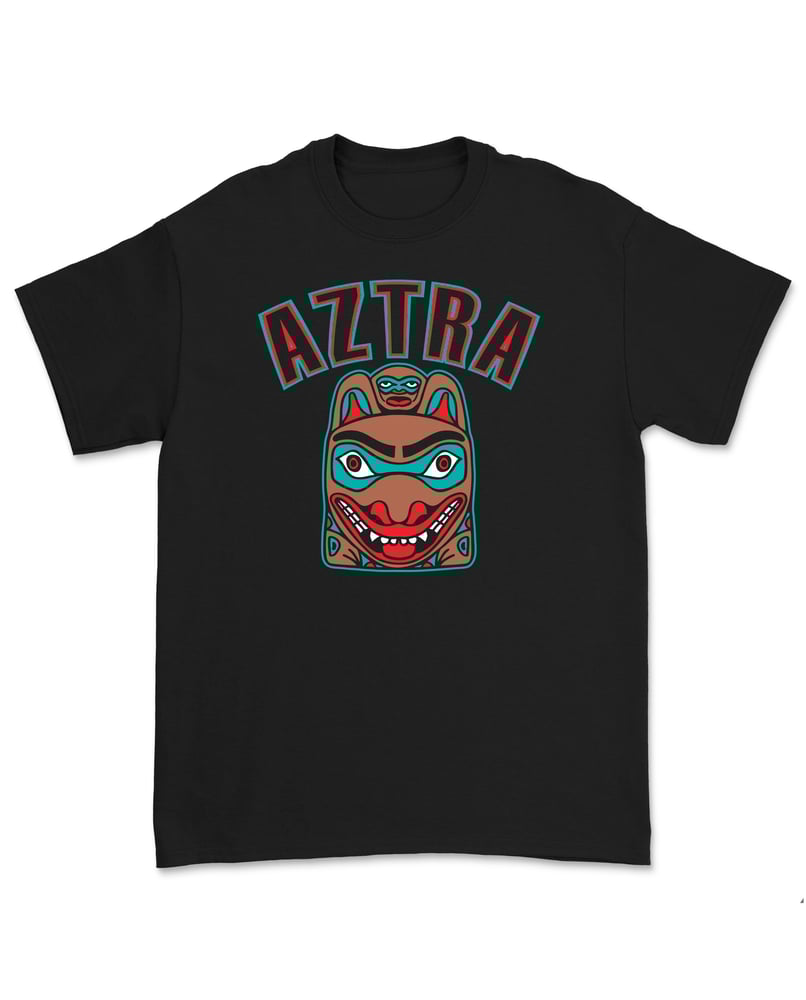 Image of AZTRA "KOIRA" T-PAITA (MUSTA)