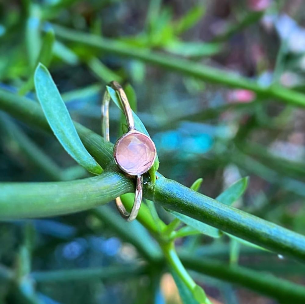 Image of Rose quartz ring