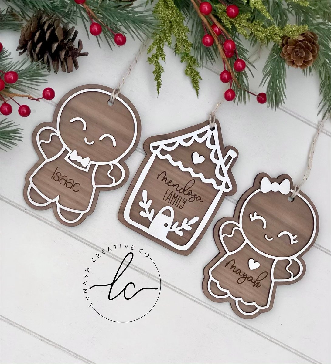 Gingerbread Svg Laser Digital File Lunash Creative Co
