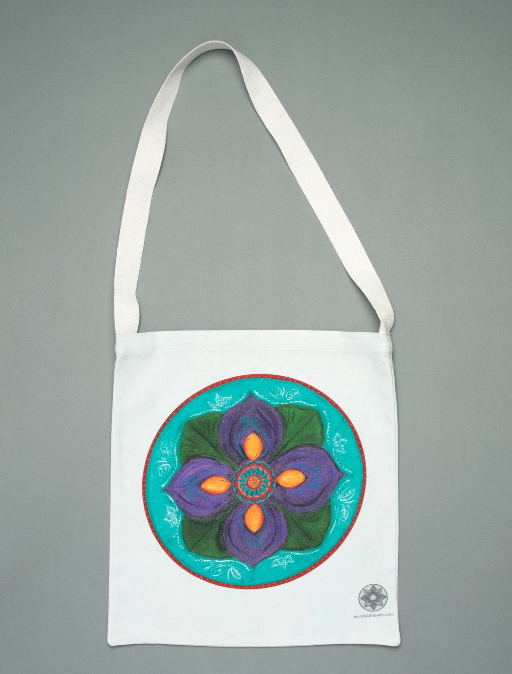 Image of Purple Lotus mandala tote bag