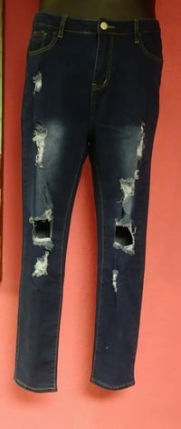 Image 1 of Dark Holy Denim Jeans 8775