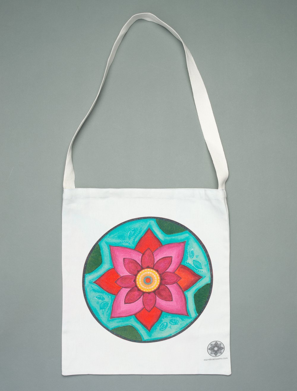 Image of Pink Lotus mandala tote bag