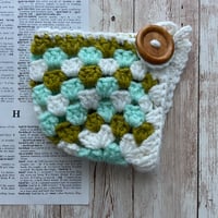 Image 1 of “Minty & Green” Crocheted Mug Cozy