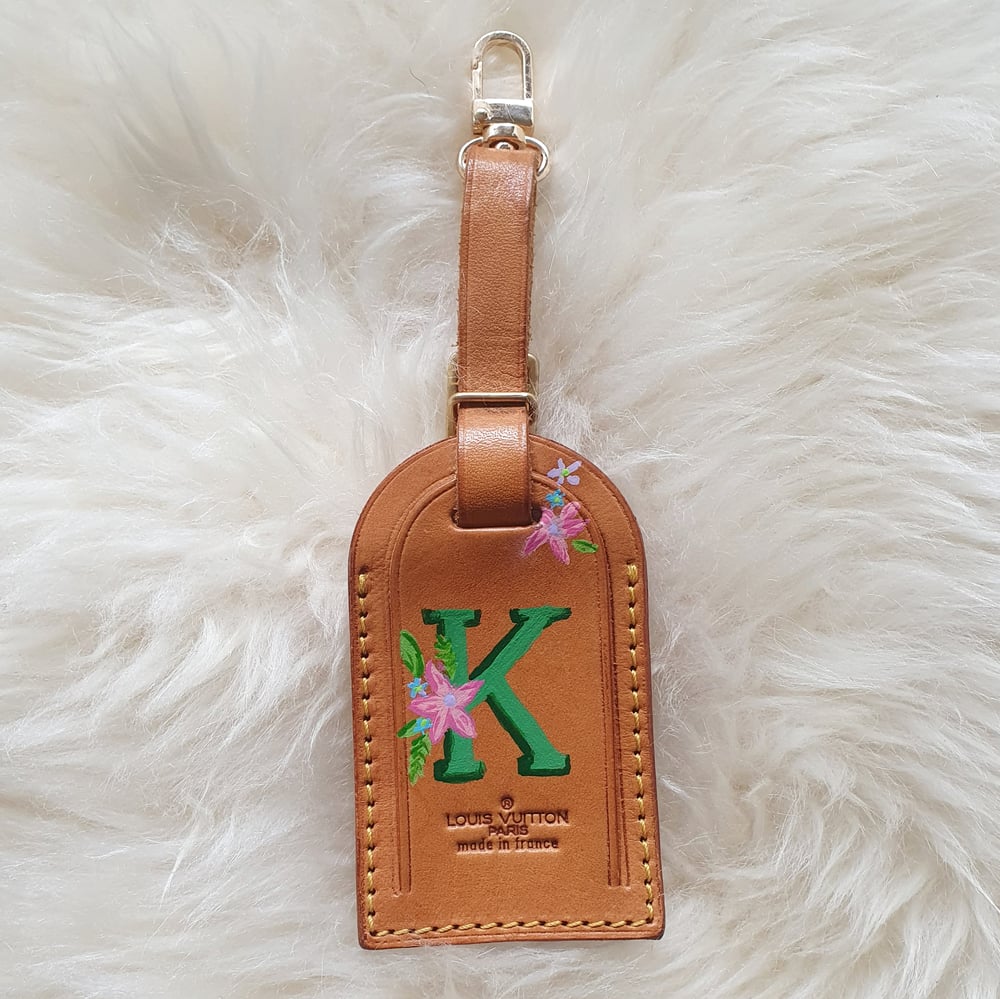 Made to Order - Customised Letter Vintage Louis Vuitton Luggage Tag 
