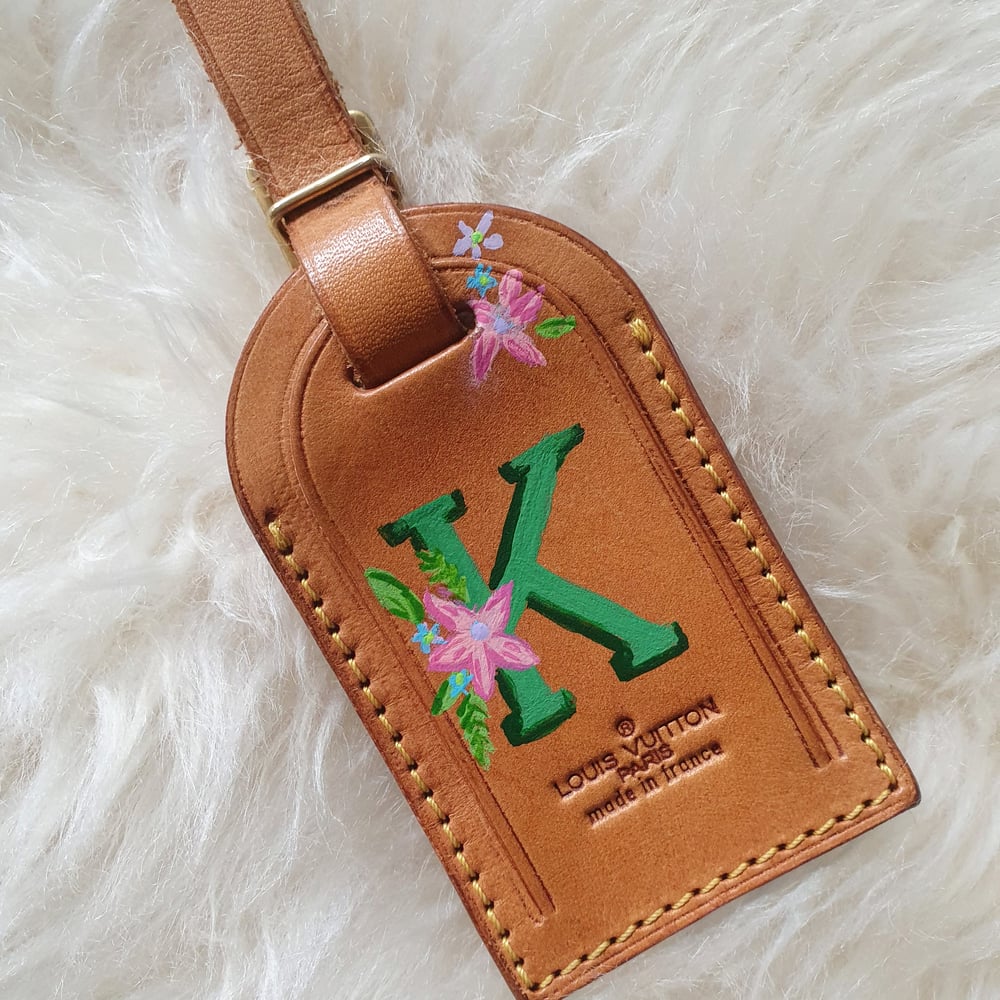 Made to Order - Customised Letter Vintage Louis Vuitton Luggage Tag