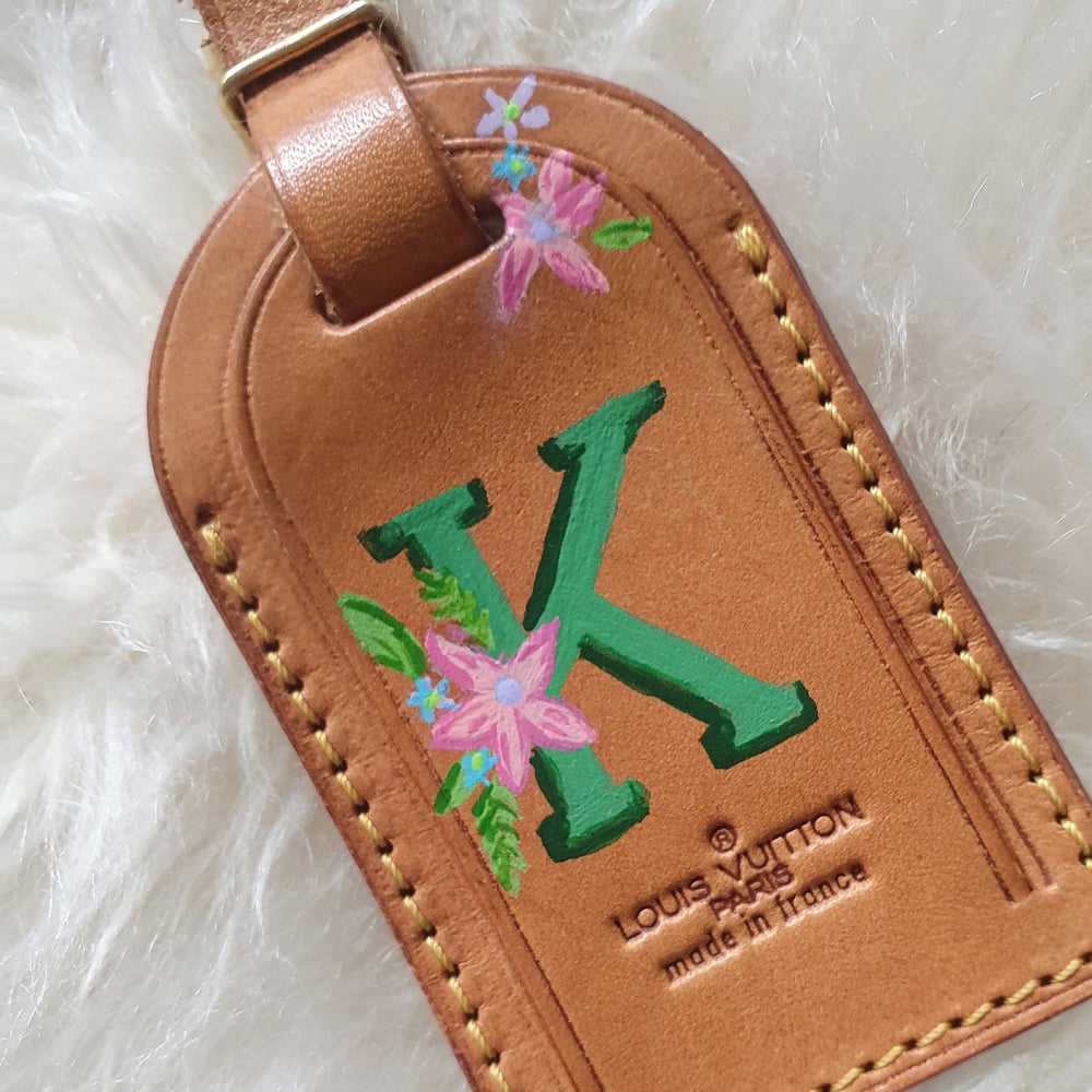 Made to Order - Customised Letter Vintage Louis Vuitton Luggage Tag